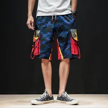 Лето мужские шорты Карго камуфляжная форма шорты мужские армейские свободные спортивные карманы дизайнерское до колена пляжные шорты для бега