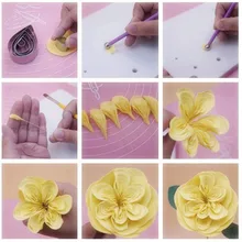 7 шт./компл. нож для разрезания торта Роза Форма для торта в форме сердца Шелковый цветок плесень Нержавеющая сталь набор легко чистить формы для выпечки L523