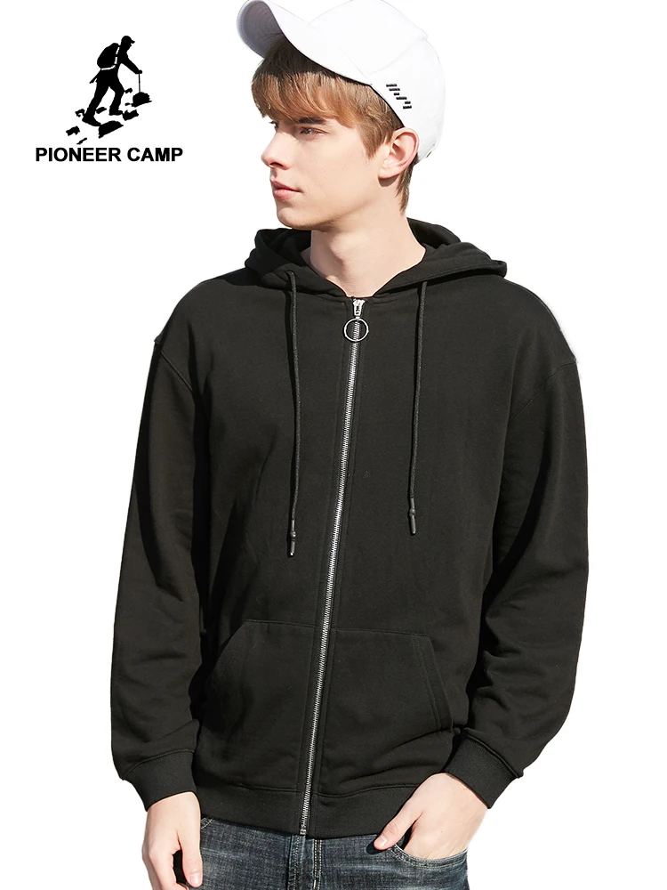 

Pioneer Camp 2019 Spring Hoodies Men Brand-clothing Casual Solid Hooded Sweatshirt Male Top Quality Hoodies AWY901168