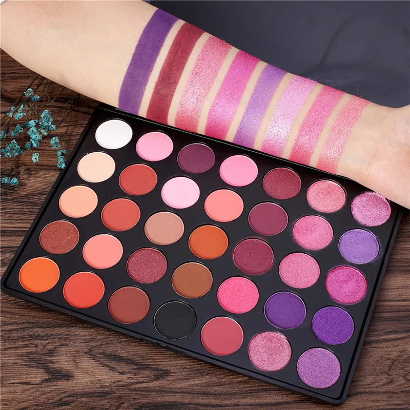 

35Color eyeshadow pallete Glitter Makeup Matte Eye shadow Long-lasting make up Nude palette maquillage paleta de sombra 35P-2