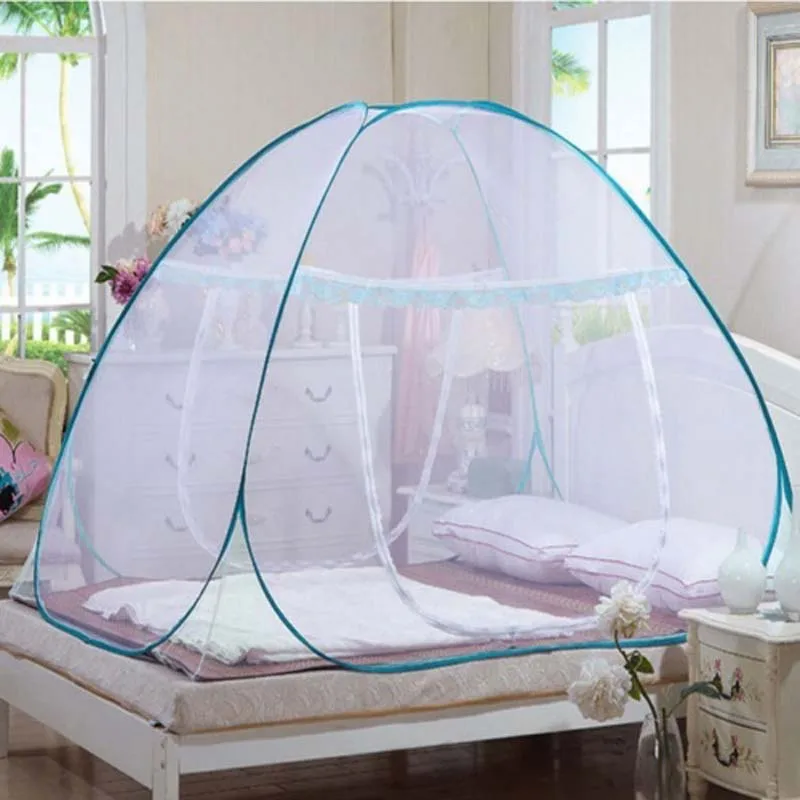 

Portable Pop Up Camping Tent Bed Canopy Mosquito Net Full Size Netting Bedding