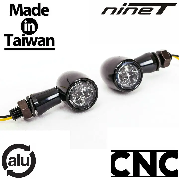 

Black Alumunum Waterproof LED Turn Signal Light Indicator 12V2.7W for BMW R nineT RnineT R9T Roadster Classic Scrambler Pure
