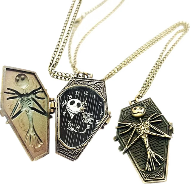Womens Mens Quartz Pocket Watch 1 PC Unisex Vintage Watch Necklace Skull Mummy A Womens Mens Quartz Pocket Watch 1 PC Unisex Vintage Watch Necklace Skull Mummy A