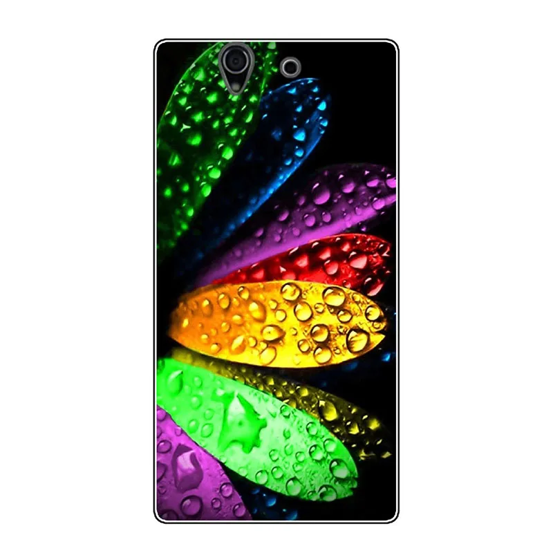 Мягкие чехлы для телефонов из ТПУ для sony Xperia Z L36h C6602 5,0 дюймов C6603 L36i Чехлы Nutella Фламинго Сова тетрис Сумки Чехол бампер - Цвет: ZX14