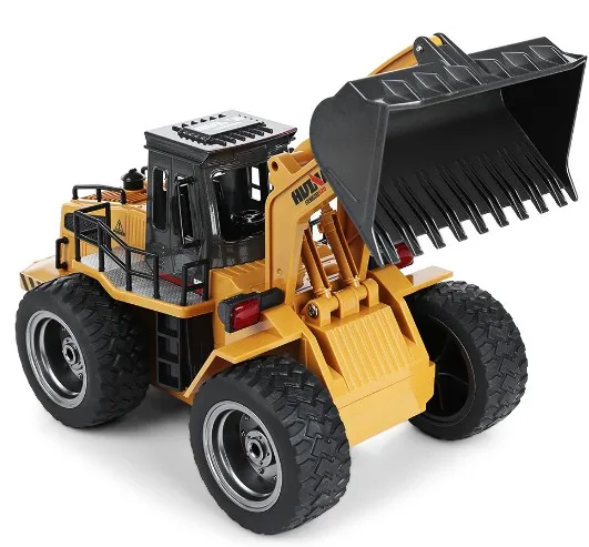 

HuiNa1520 RC Car 6CH 1/14 Trucks Metal Bulldozer Charging RTR Remote Control Truck Construction Vehicle Cars For Kids Toys Gifts