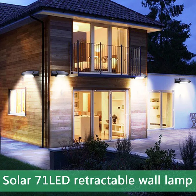 Upgraded Version Retractable Solar Folding Wall Light (34)
