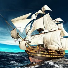 Парусники Парусник в море Ручная роспись креативная Цифровая живопись маслом DIY живопись по номерам 24 цвета пигментная щетка живопись