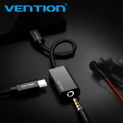 Vention usb type C мм до 3,5 мм адаптер для наушников зарядное USB-C C аудио кабель Aux 3,5 Jack адаптер для наушников для Xiaomi Mi6 MIX2 huawei