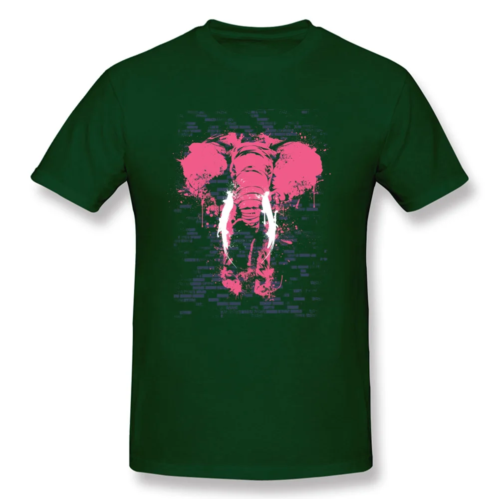 Custom The Pink Elephant Men T-shirts 2018 New April FOOL DAY Short Sleeve Crew Neck 100% Cotton Tops Shirt Normal Tee Shirt The Pink Elephant dark