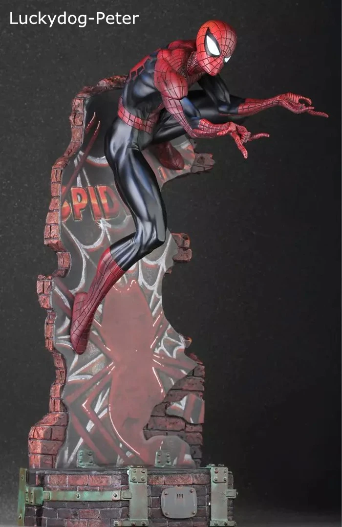 Crazy Toys 18/'/' Amazing Spiderman 2 Black/&Blue PVC 50CM Statue Collection IN BOX