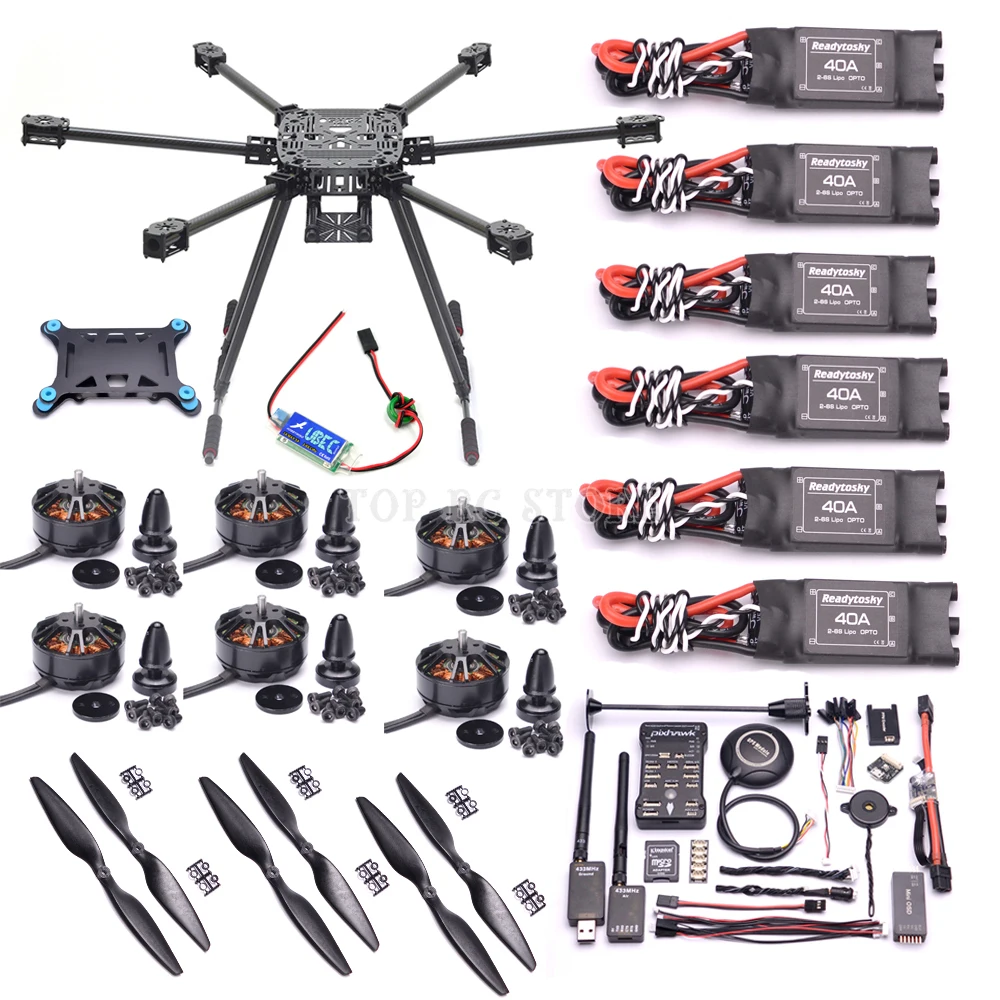 

ZD850 ZD 850 Carbon Fiber Quadcopter Frame Kit 3508 580KV / 5010 750kv Motor 40A ESC OPTO 2-6S ESC Pixhawk 2.4.8 controller set
