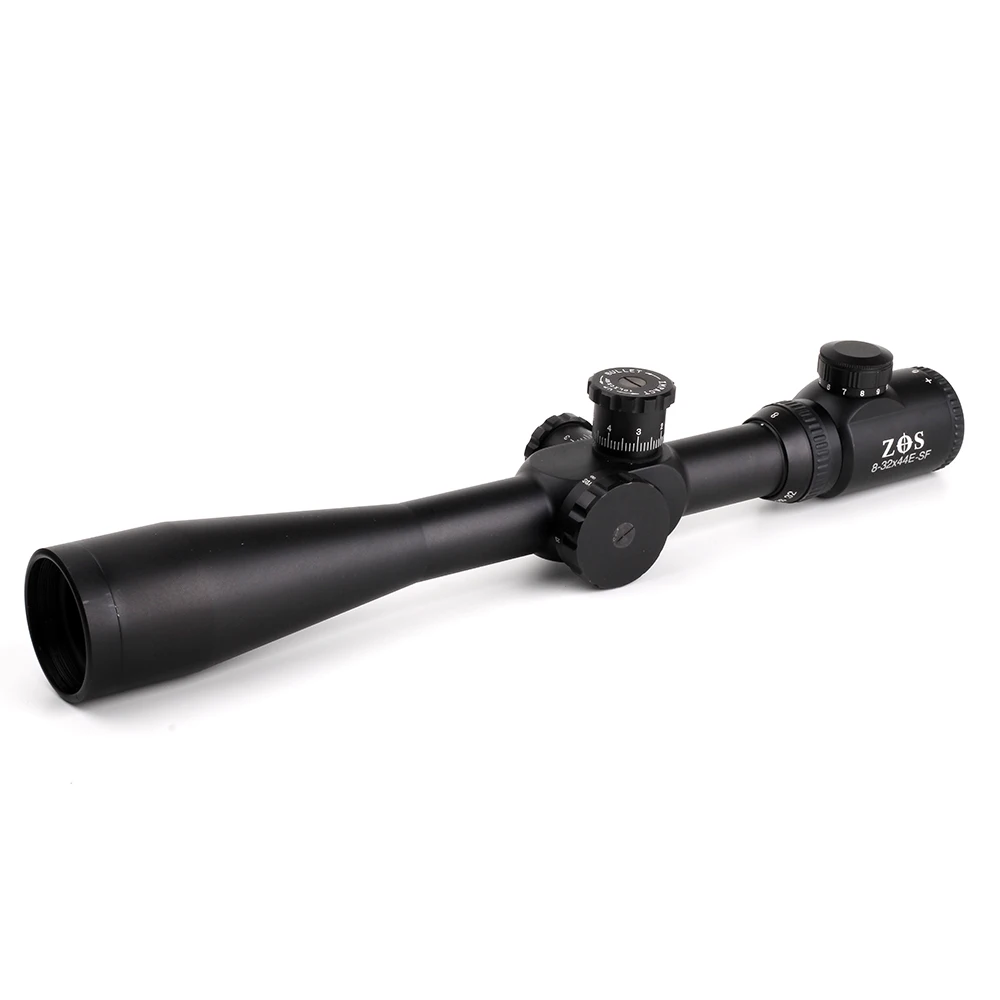 Clearance sale ZOS 8 32x44E SF Hunting Shooting Riflescope R4 Reticle Illuminated Tactical Optical Sight For