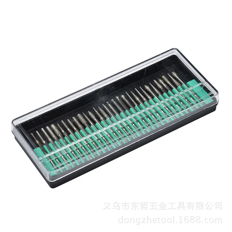 

30Pcs Electric Grinding Accessories Plating Diamond Grinding Head Diamond Grinding Head
