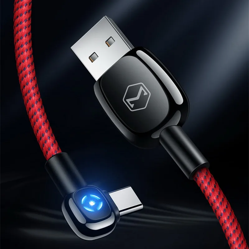 

MCDODO 1m Type C Cable Fast Charging Data Cord For Xiaomi Mi 9 Mix3 Samsung S10 Huawei P30 Pro Type-C Mobile Phone USB C Charger