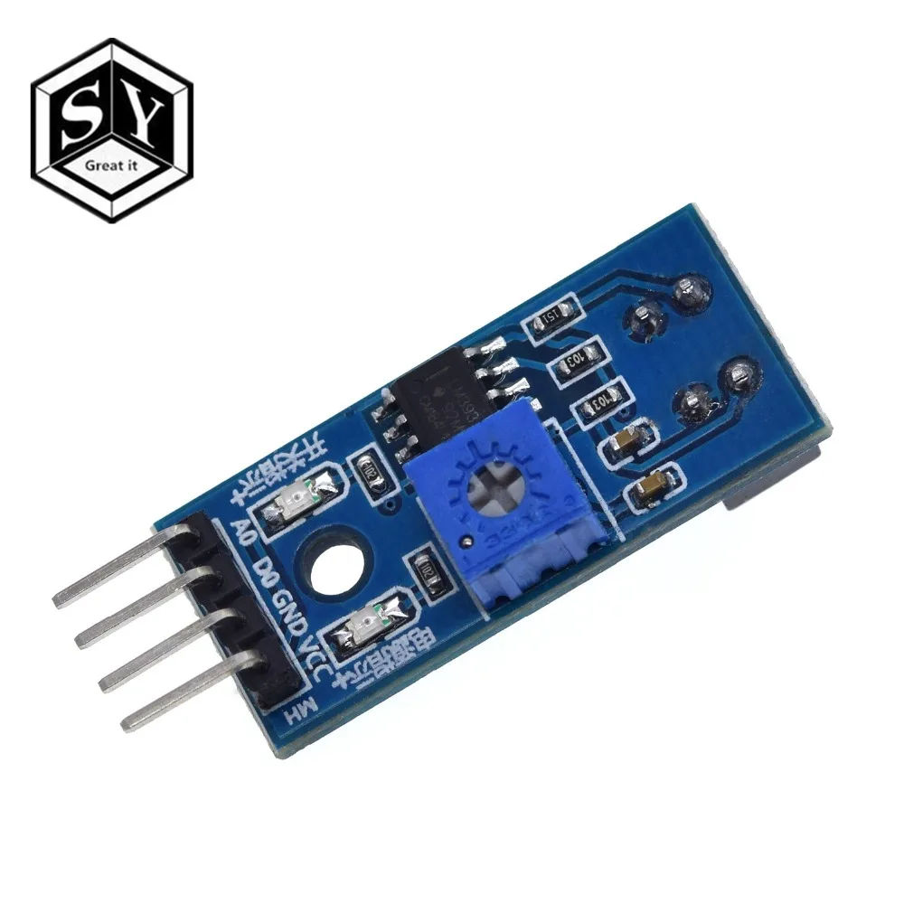

1PCS Great IT TCRT5000 Infrared Reflective IR Photoelectric Switch Barrier Line Track Sensor Module blue