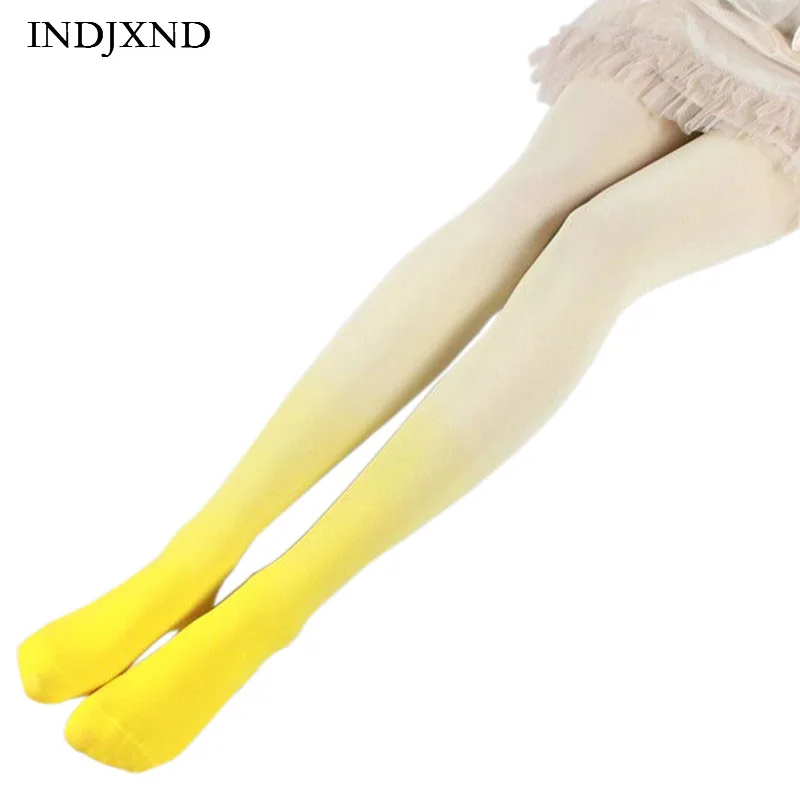 Колготки женские яркие цветные с градиентом|fashion pantyhose|lolita pantyhosefashion tights |