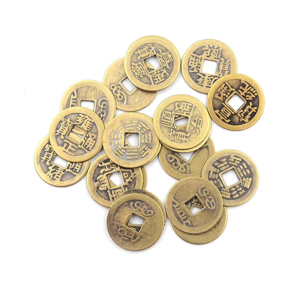 10PCS/Set Home Decor Chinese Feng Shui Coins Brass For Wealth And Success Lucky | Дом и сад