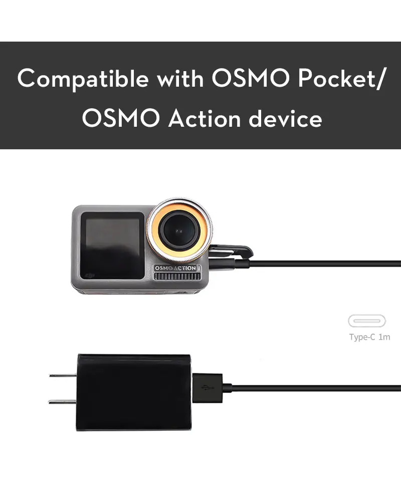 DJI OSMO Карманный зарядный чехол Зарядное устройство концентратор type-c кабель для передачи данных для DJI OSMO Action/Pocket аксессуары для расширения Комплект для зарядки