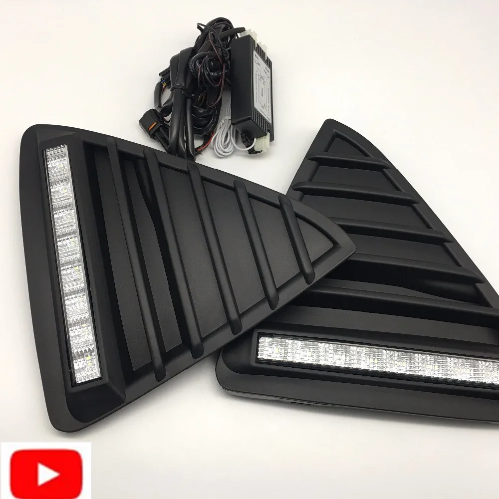 

2pcs/set LED Car DRL daytime running light Bumper Front Fog lamp with dimming style Relay for Ford Focus 3 2012 2013 2014