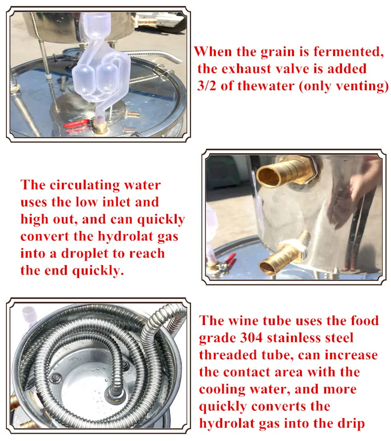 10л/22л/36л/пищевая нержавеющая сталь экстракция эфирного масла гидролатный дистиллятор домашнее оборудование для пивоварения DIY инструмент для бара