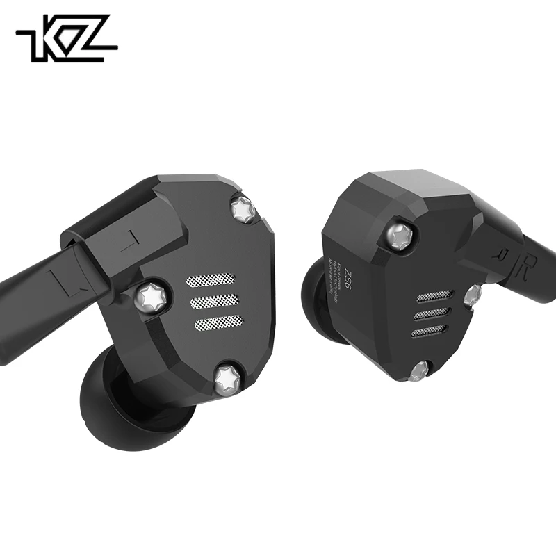 

KZ ZS6 ZS5 2DD+2BA Earphone In Ear Earphones HIFI DJ Headset Hybrid Monito Running Sport Earplug Earbud For Smart Phone