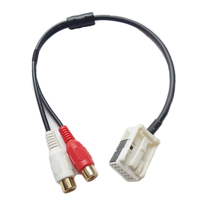 Автомобильные аудиодетали RCA Φ для BMW E60 525i 530i 540i|input cable|rca input adapteraudio cable |