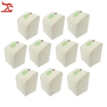 Шкатулка для ювелирных изделий,, 10 шт./лот, средний размер, высота 7 см, дисплей для ювелирных изделий, бежевый бархат, подвеска, держатель, органайзер, подставка