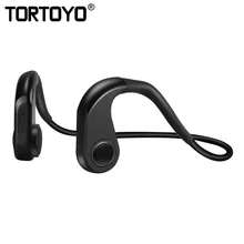 Наушники TORTOYO Z9 с функцией костной проводимости, Bluetooth, шейным ремешком, Беспроводные спортивные наушники с микрофоном, водонепроницаемые наушники для iPhone, Xiaomi