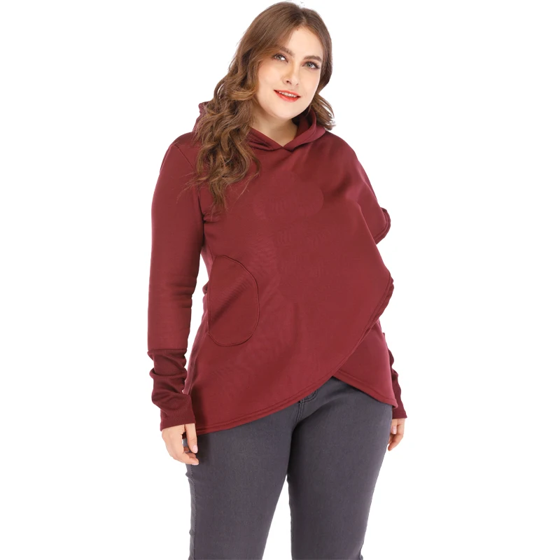  Women Hoodies Sweatshirts 2019 Autumn Winter Plus Size Long Sleeve Pocket Pullover Hoodie Female Ca