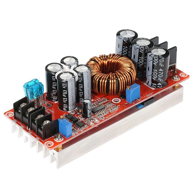 

1pc New 1200W 20A DC Converter Power Supply Module Step-up in 8-60V 12-83V Continuous Adjustable Boost Module