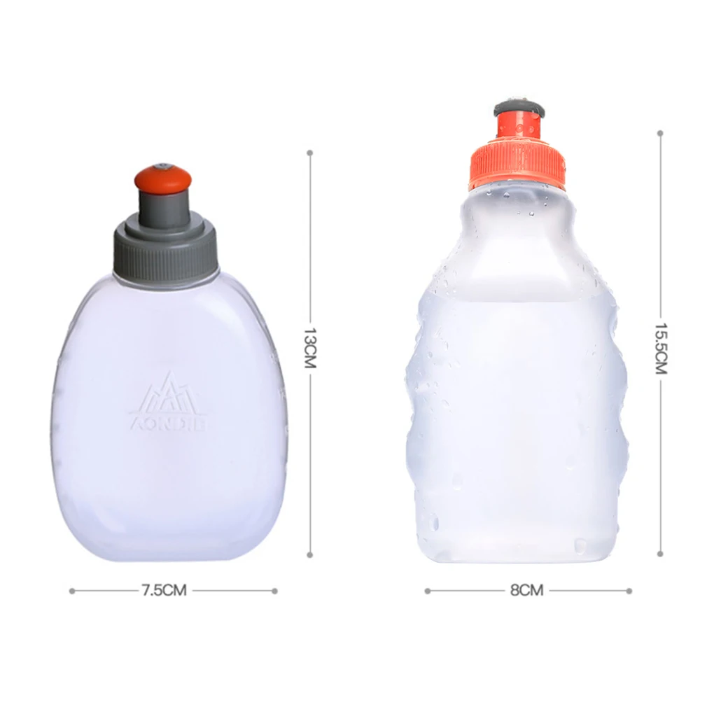 Бег мягкая силиконовая Мягкая тара для воды спорта на открытом воздухе бутылка прочный Marath Велоспорт Бодибилдинг Альпинизм 170/250 мл бутылка для воды