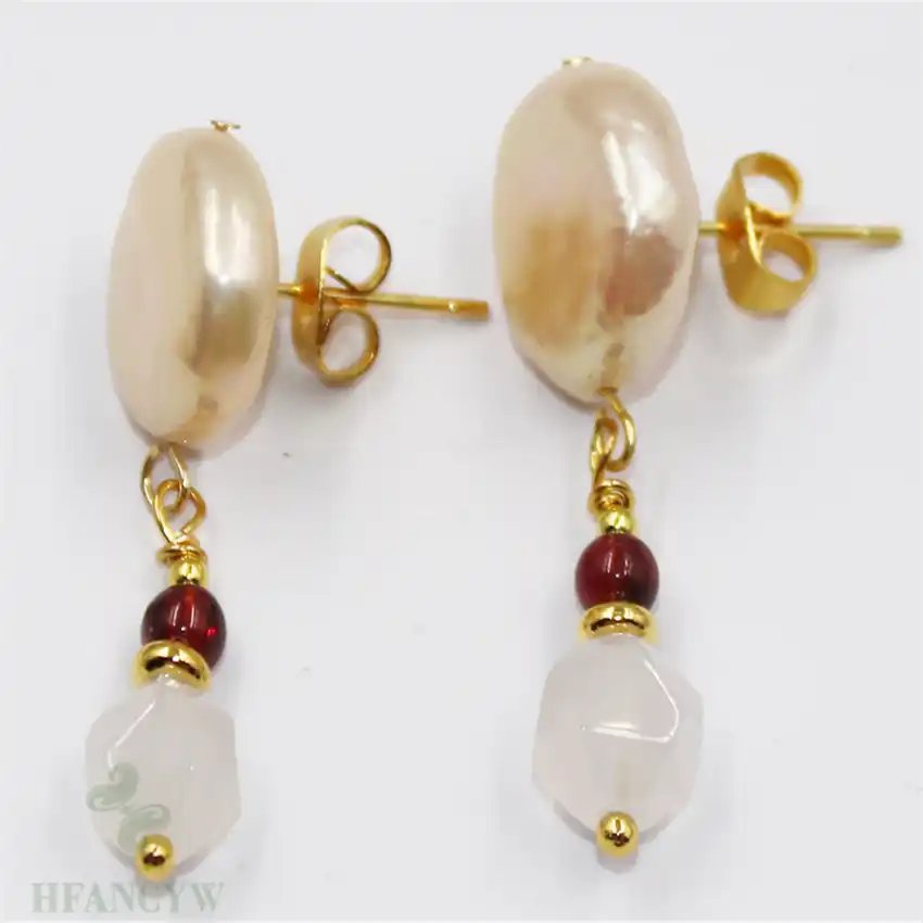 13-14 мм белый барокко жемчужные серьги крюк Аврора безупречные женские ювелирные украшения Классическая мода Mesmerizing AAA Real