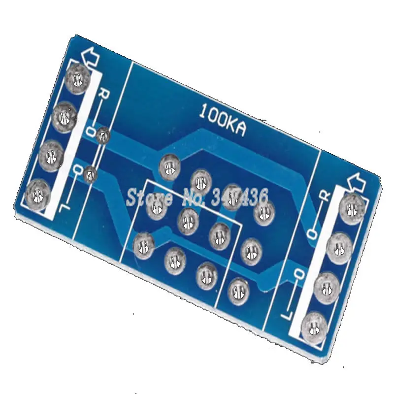 Potentiometer board is compatible ALPS16 type , 27 type potentiometer