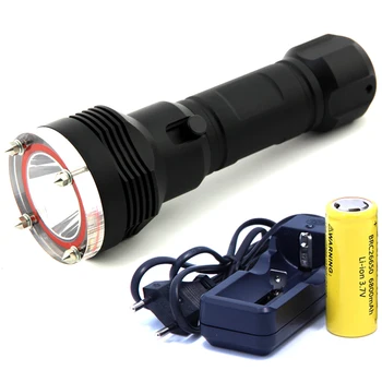 

5000 Lumen XML-L2 LED Diving Flashlight LED Diving Torch Lantern Waterproof 100m Diver Flash Light Lamp USE 26650 Attack-head