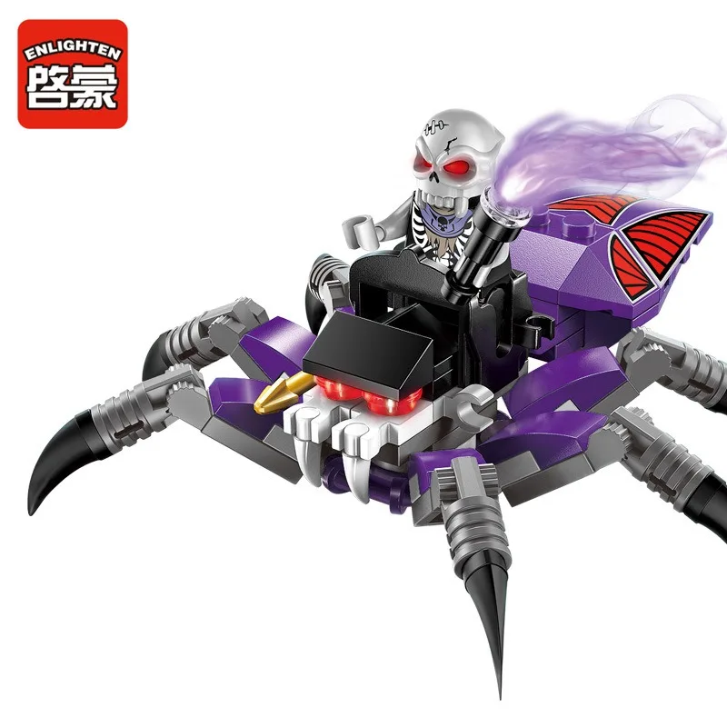Enlighten Models Building toy Compatible with Lego E1301 73pcs Spider Blocks Toys Hobbies For Boys Girls Model Building Kits