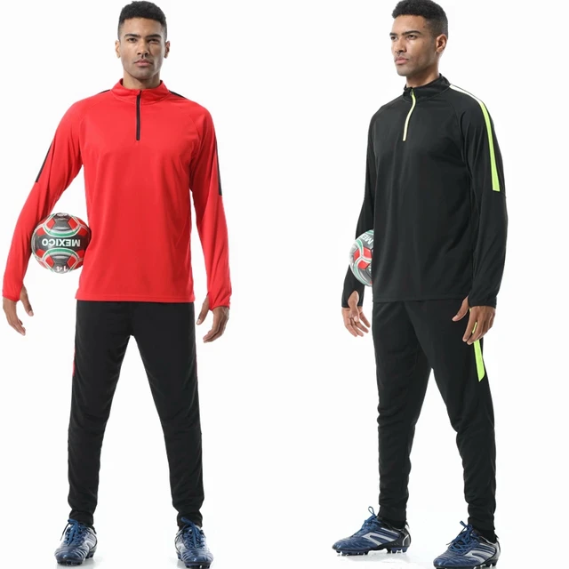 Men sportswear football training suits soccer sets tracksuits long