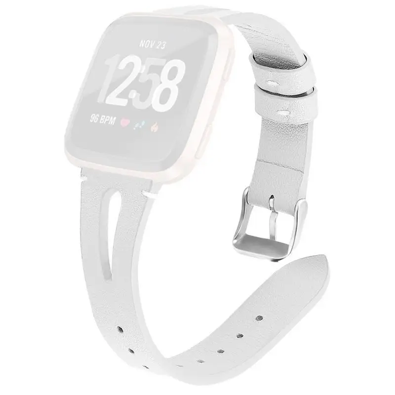 Новинка, модный сменный ремешок для наручных часов, кожаный ремешок для наручных часов, Браслет для Fitbit Versa Lite, браслет для наручных часов - Цвет: White