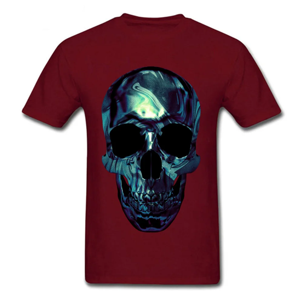 Skull 3 Cotton Tshirts for Men Short Sleeve Design Tops Shirts Hip Hop Summer Fall Crew Neck Tee Shirts Hip hop Skull 3 maroon