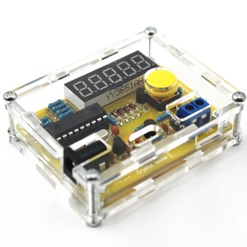 

NEW 1Hz-50MHz Crystal Oscillator Frequency Tester Module Counter Meter With Case