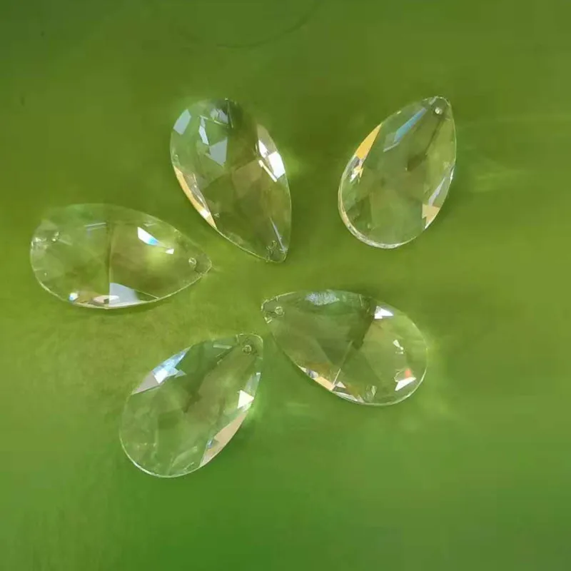 L 48 см прозрачная стеклянная кристаллическая Подвеска для люстры Хрустальная прозрачная лампа хрустальные подвески Кристальные капли хрустальные бусины