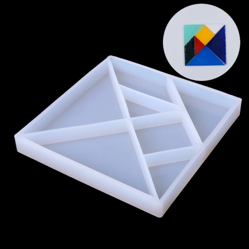 Clear Silicone Jigsaw Puzzle Mold For Epoxy Resin Casting Jewelry