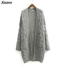 Xnxee Winter 2018 Autumn New V Neck Long Cardigan Twist Casual Loose Sweater Women Oversized Poncho Knitted Wear Jumper LS28 Xnxee Winter 2018 Autumn New V Neck Long Cardigan Twist Casual Loose Sweater Women Oversized Poncho Knitted Wear Jumper LS28