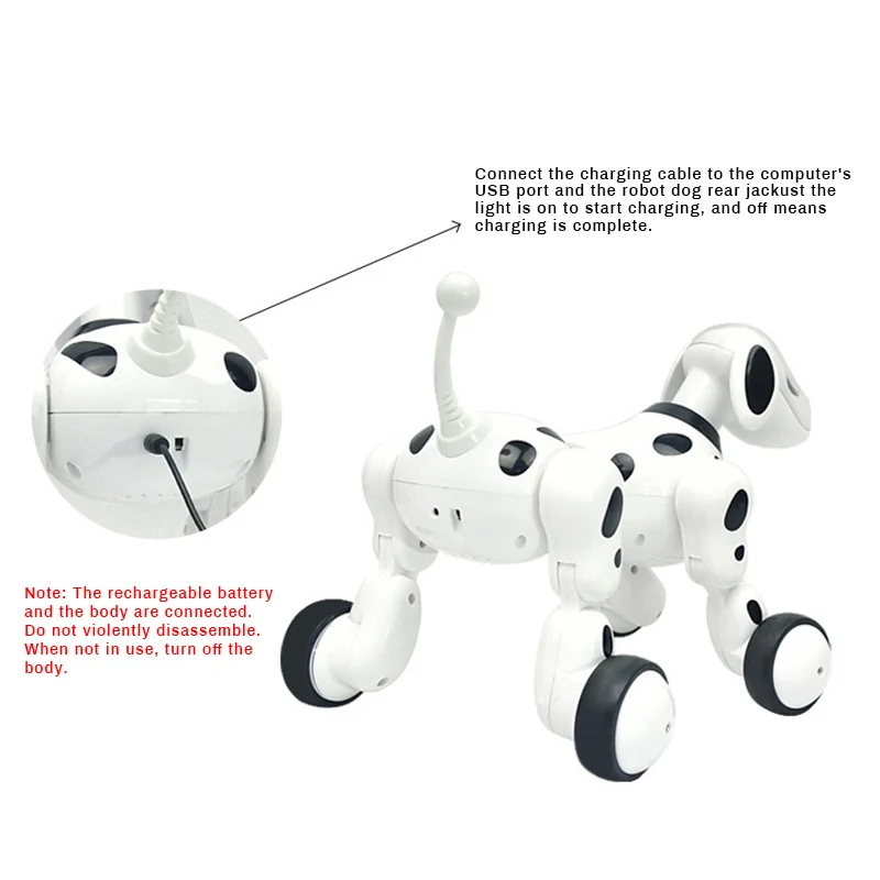 RC Smart Robot Dog Electric Wireless Remote Control Toy Sing Dance Walking for Kids M09