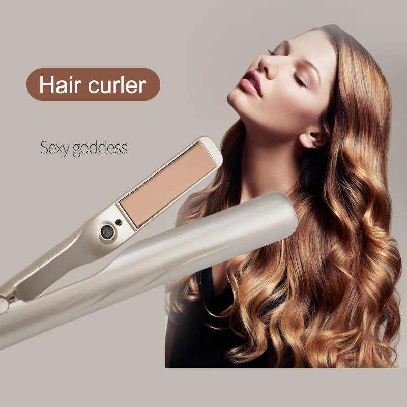 

1 Pcs Hair Straightener Curler Ceramic 2 in 1 Fast Heating 5 Modes Styling DIY Tool HJL2018