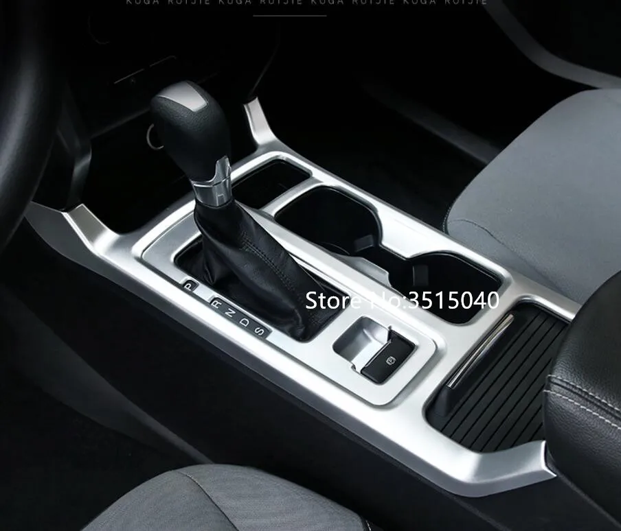 For Ford Kuga 2017 1PC Matte Silver ABS Chrome Gear Shift Knob Water