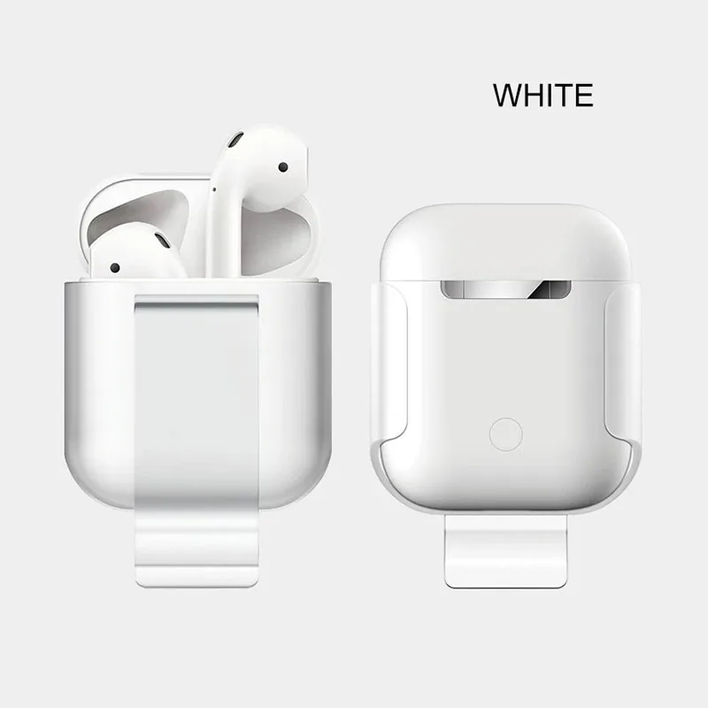 IKSNAIL Висячие на талии наушники для Apple AirPods чехол ремешок наушники для хранения рукав беспроводные наушники держатель для Air Pods - Цвет: White