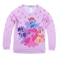 Осень девочки; Дети футболки мультфильм животных шаблон печати топы для девочек розовый с длинным рукавом Повседневное футболка комплекты