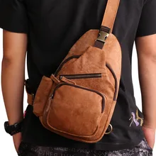 Nesitu высокое качество Винтаж коричневый натуральной кожи мягкая натуральная кожа Для женщин Для мужчин Грудь сумка для мини ipad мужской Курьерские сумки M6409