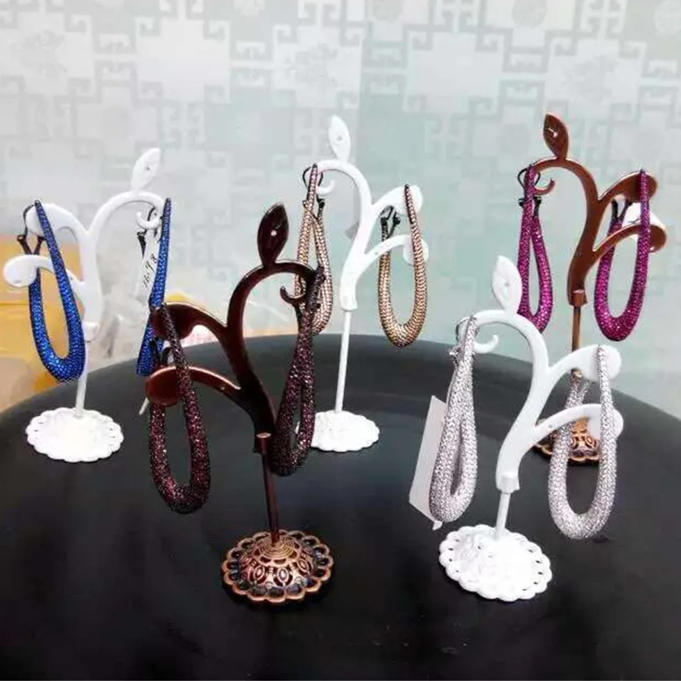 

XB430 Luxury Designer Fashion 925 Sterling Silver shinning European style Jewelry leaves shaped wedding party bz