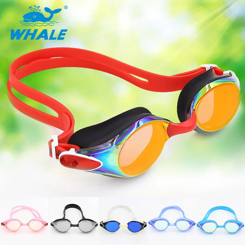Whale Brand Mirror lenses swimming goggles with CE certificate cool high quality swimming goggle